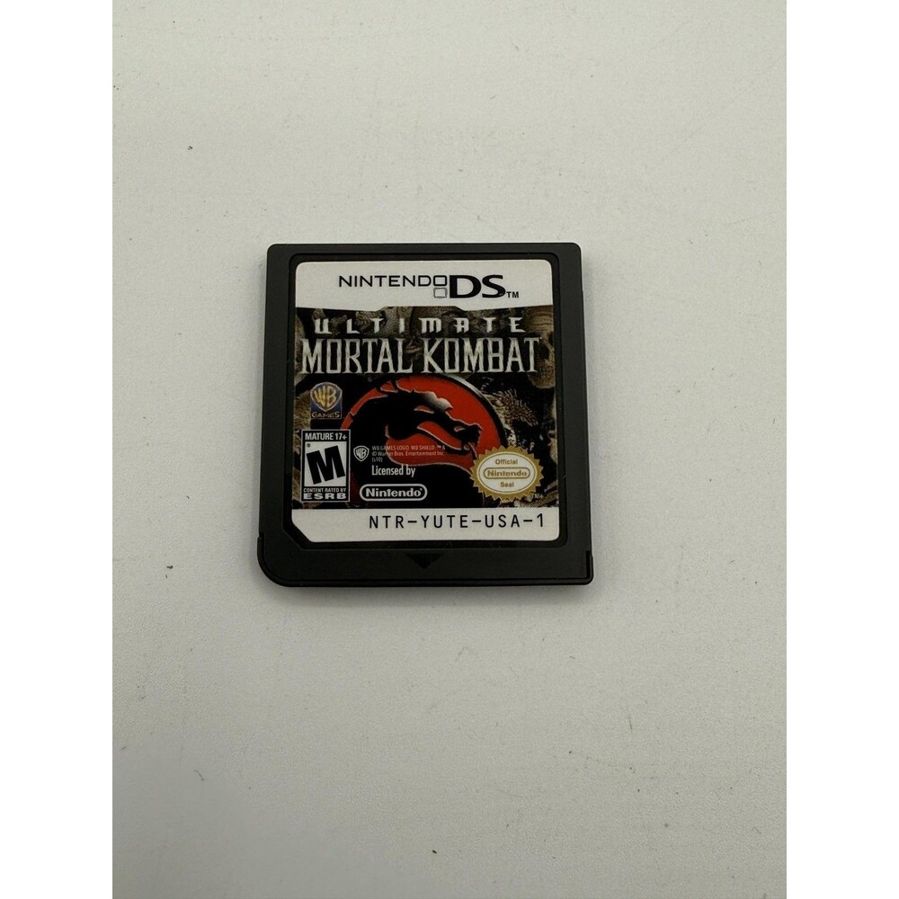 Ultimate Mortal Kombat Nintendo DS Game Cart M Mature 2007 WB Fighting Puzzle
